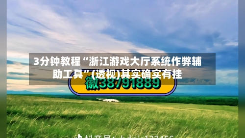3分钟教程“浙江游戏大厅系统作弊辅助工具”(透视)其实确实有挂-第1张图片