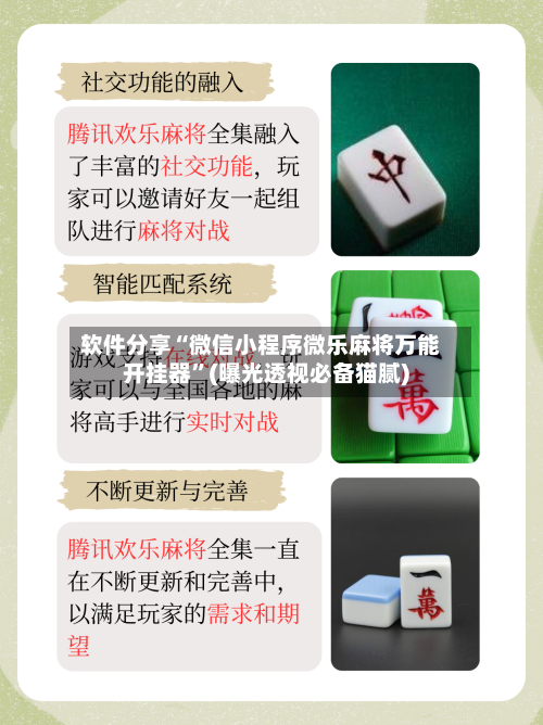 软件分享“微信小程序微乐麻将万能开挂器”(曝光透视必备猫腻)-第1张图片