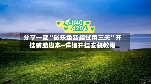 分享一款“微乐免费挂试用三天	”开挂辅助脚本+详细开挂安装教程-第1张图片