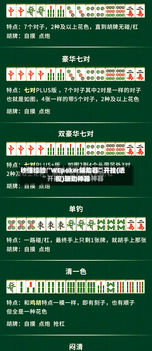 秒懂经验“WEpoker辅助器”开挂(透视)辅助神器-第1张图片