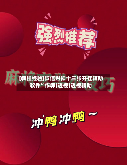 [教程经验]微信财神十三张开挂辅助软件”作弊(透视)透视辅助-第1张图片