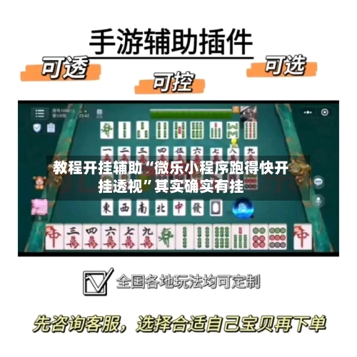 教程开挂辅助“微乐小程序跑得快开挂透视”其实确实有挂-第1张图片