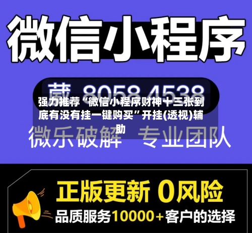 强力推荐“微信小程序财神十三张到底有没有挂一键购买	”开挂(透视)辅助-第1张图片