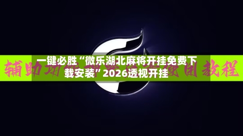 一键必胜“微乐湖北麻将开挂免费下载安装”2026透视开挂-第1张图片