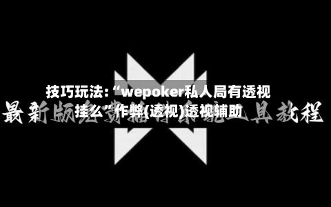 技巧玩法:“wepoker私人局有透视挂么”作弊(透视)透视辅助-第1张图片