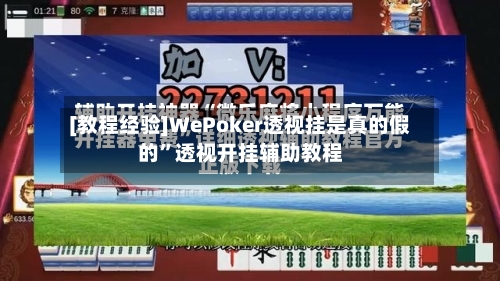 [教程经验]WePoker透视挂是真的假的	”透视开挂辅助教程-第1张图片