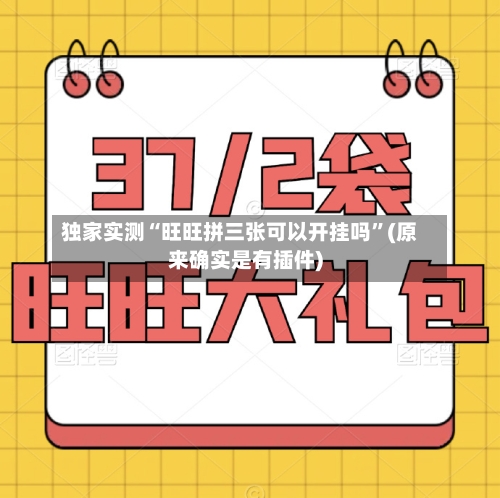 独家实测“旺旺拼三张可以开挂吗”(原来确实是有插件)-第1张图片