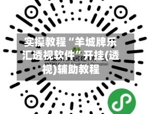 实操教程“羊城牌乐汇透视软件	”开挂(透视)辅助教程-第1张图片