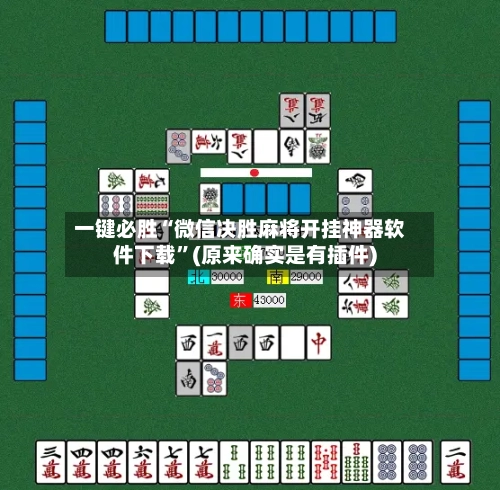 一键必胜“微信决胜麻将开挂神器软件下载”(原来确实是有插件)-第1张图片