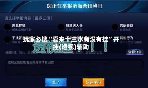 玩家必搜“爱来十三水有没有挂”开挂(透视)辅助-第1张图片