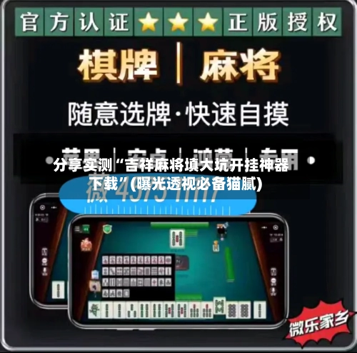 分享实测“吉祥麻将填大坑开挂神器下载”(曝光透视必备猫腻)-第1张图片