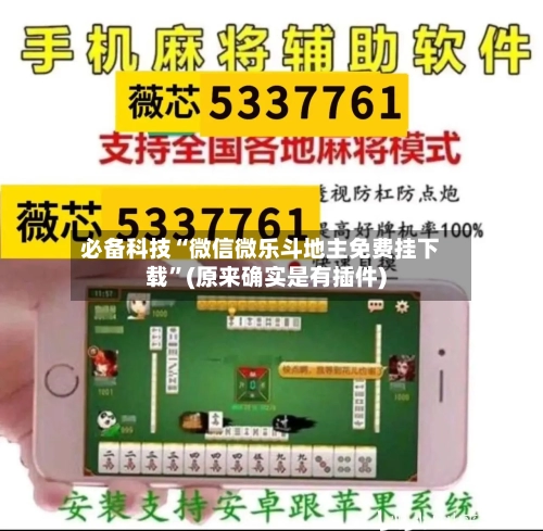 必备科技“微信微乐斗地主免费挂下载”(原来确实是有插件)-第1张图片