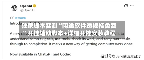 独家脚本实测“闲逸软件透视挂免费	”开挂辅助脚本+详细开挂安装教程-第1张图片