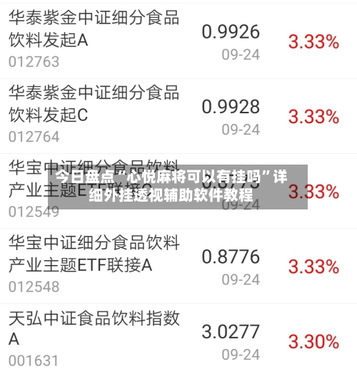 今日盘点“心悦麻将可以有挂吗”详细外挂透视辅助软件教程-第1张图片
