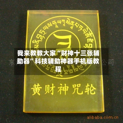 我来教教大家“财神十三张辅助器”科技辅助神器手机版教程-第1张图片