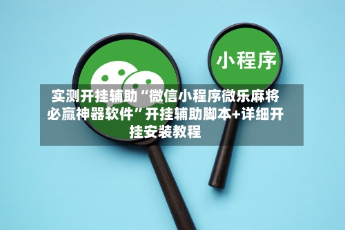 实测开挂辅助“微信小程序微乐麻将必赢神器软件	”开挂辅助脚本+详细开挂安装教程-第1张图片