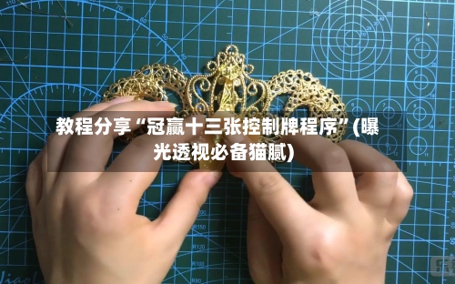 教程分享“冠赢十三张控制牌程序”(曝光透视必备猫腻)-第1张图片