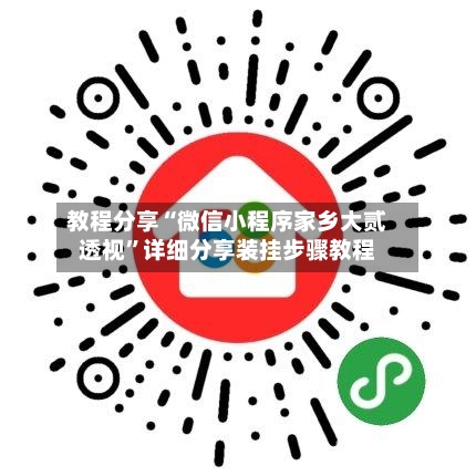 教程分享“微信小程序家乡大贰透视	”详细分享装挂步骤教程-第1张图片