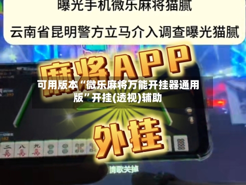 可用版本“微乐麻将万能开挂器通用版	”开挂(透视)辅助-第1张图片