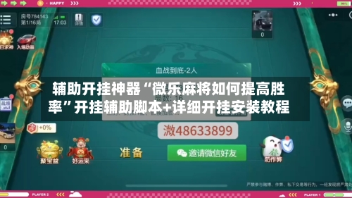 辅助开挂神器“微乐麻将如何提高胜率”开挂辅助脚本+详细开挂安装教程-第1张图片
