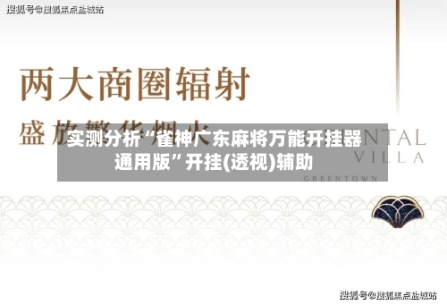 实测分析“雀神广东麻将万能开挂器通用版”开挂(透视)辅助-第1张图片