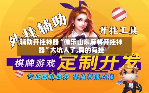 辅助开挂神器“微乐山东麻将开挂神器”太坑人了,真的有挂-第1张图片