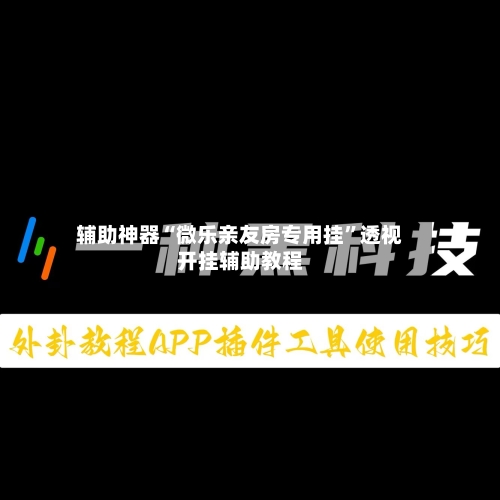 辅助神器“微乐亲友房专用挂”透视开挂辅助教程-第1张图片