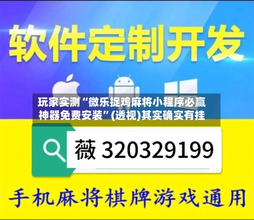 玩家实测“微乐捉鸡麻将小程序必赢神器免费安装”(透视)其实确实有挂-第1张图片