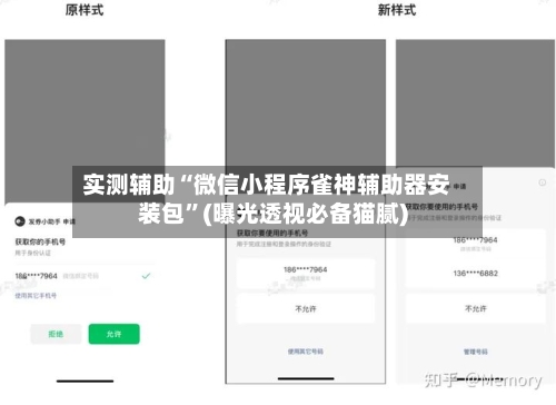 实测辅助“微信小程序雀神辅助器安装包”(曝光透视必备猫腻)-第1张图片