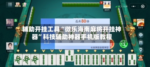 辅助开挂工具“微乐海南麻将开挂神器”科技辅助神器手机版教程-第1张图片