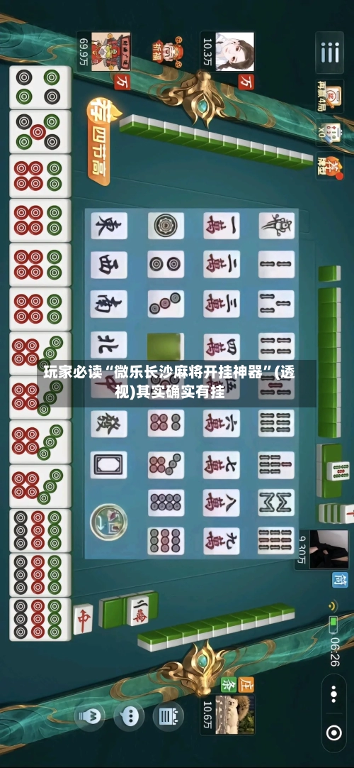 玩家必读“微乐长沙麻将开挂神器	”(透视)其实确实有挂-第1张图片