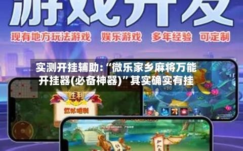 实测开挂辅助:“微乐家乡麻将万能开挂器(必备神器)”其实确实有挂-第1张图片