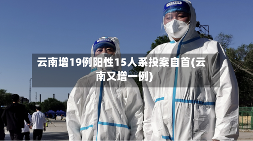云南增19例阳性15人系投案自首(云南又增一例)-第1张图片