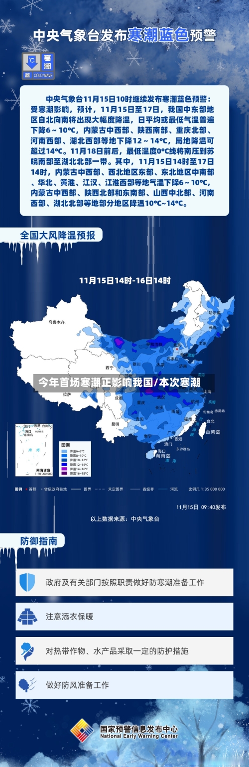 今年首场寒潮正影响我国/本次寒潮-第1张图片