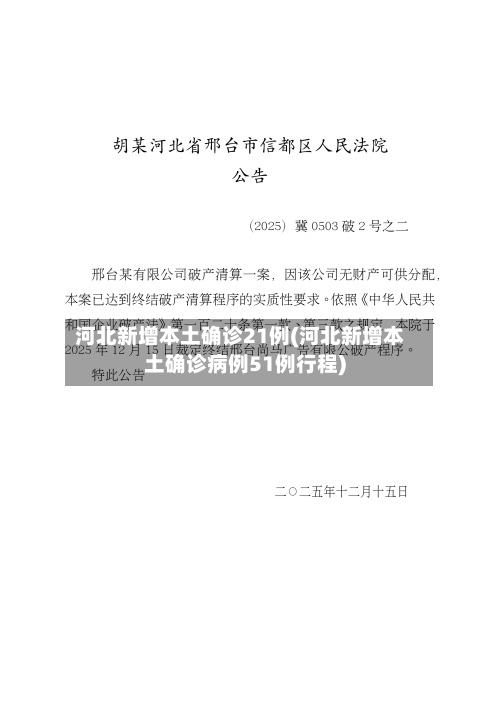 河北新增本土确诊21例(河北新增本土确诊病例51例行程)-第1张图片