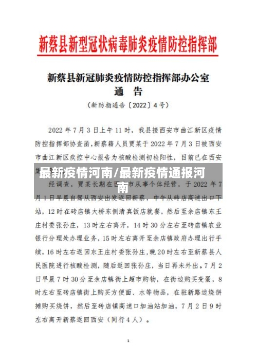 最新疫情河南/最新疫情通报河南-第1张图片