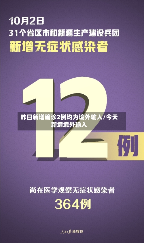 昨日新增确诊2例均为境外输入/今天新增境外输入-第1张图片