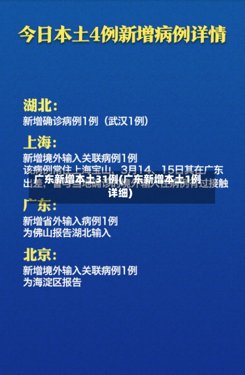 广东新增本土31例(广东新增本土1例详细)-第1张图片
